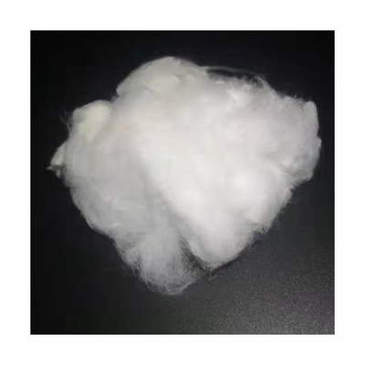 Low Melt Polyester Staple Fiber 2D*51MM Black Color For Hard Cotton Low Carbon Content