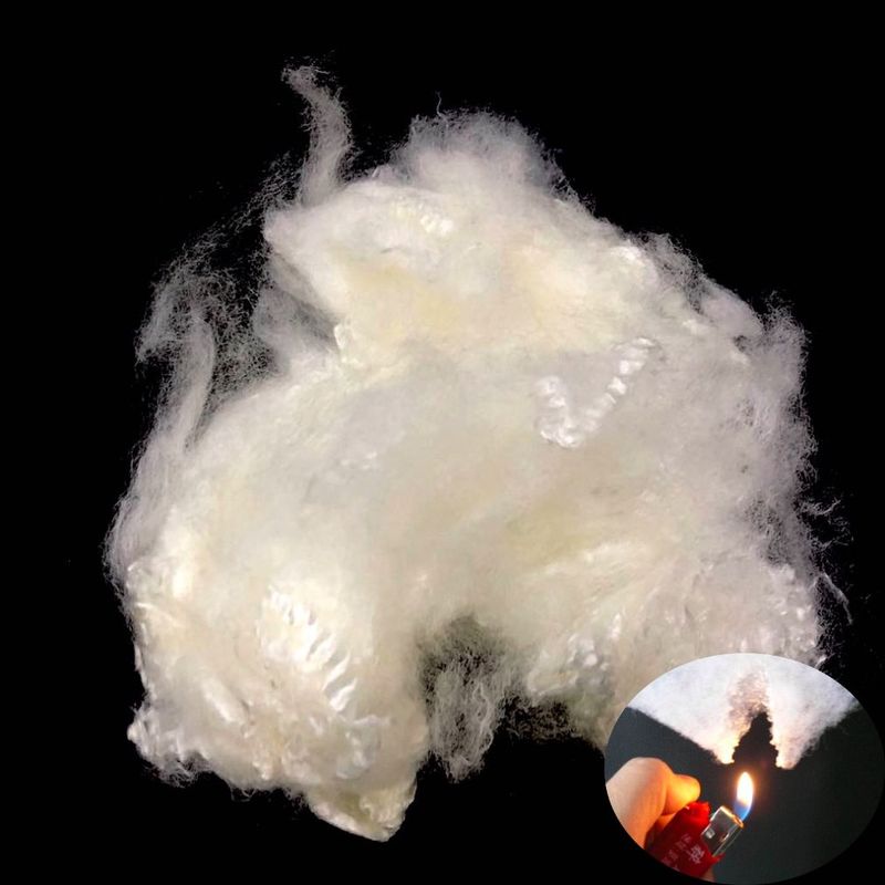 Modacrylic Fibre No Shrinkage 2.78D 51mm Raw Pink Color
